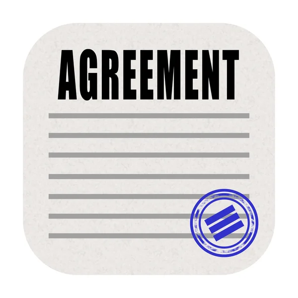 Agreement icon — Stock Photo, Image