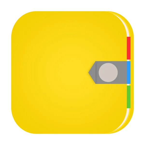 Notepad icon — Stock Photo, Image