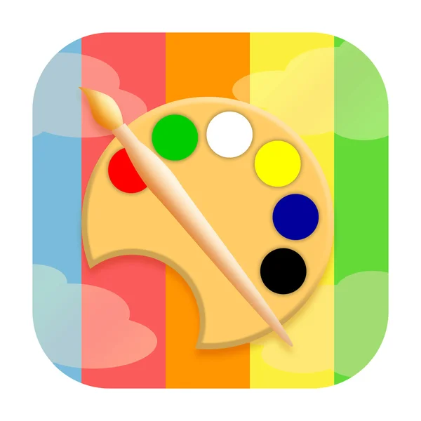 Painting tools icon — Stock Photo, Image