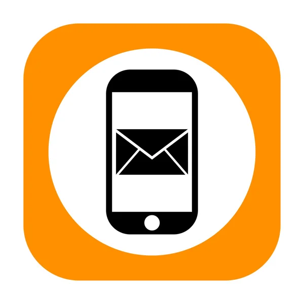 Smartphone message icon — Stock Photo, Image