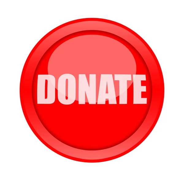 Botão de doação — Fotografia de Stock