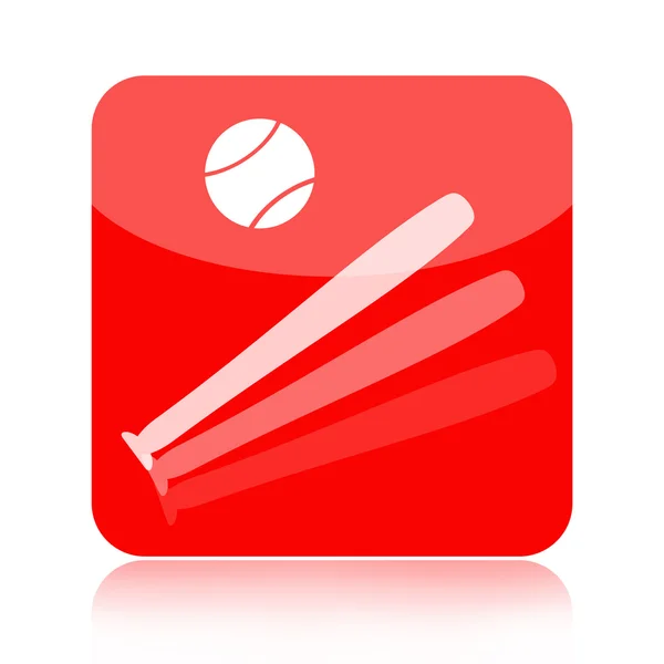 Ikona baseball — Zdjęcie stockowe