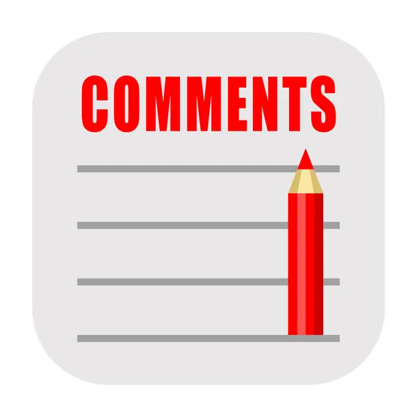 Comments icon — Stock Photo, Image
