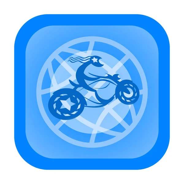 Motocykl slovo ikona — Stock fotografie