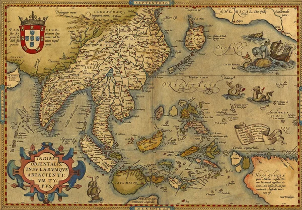 Güneydoğu Asya ve Çin antik Haritası