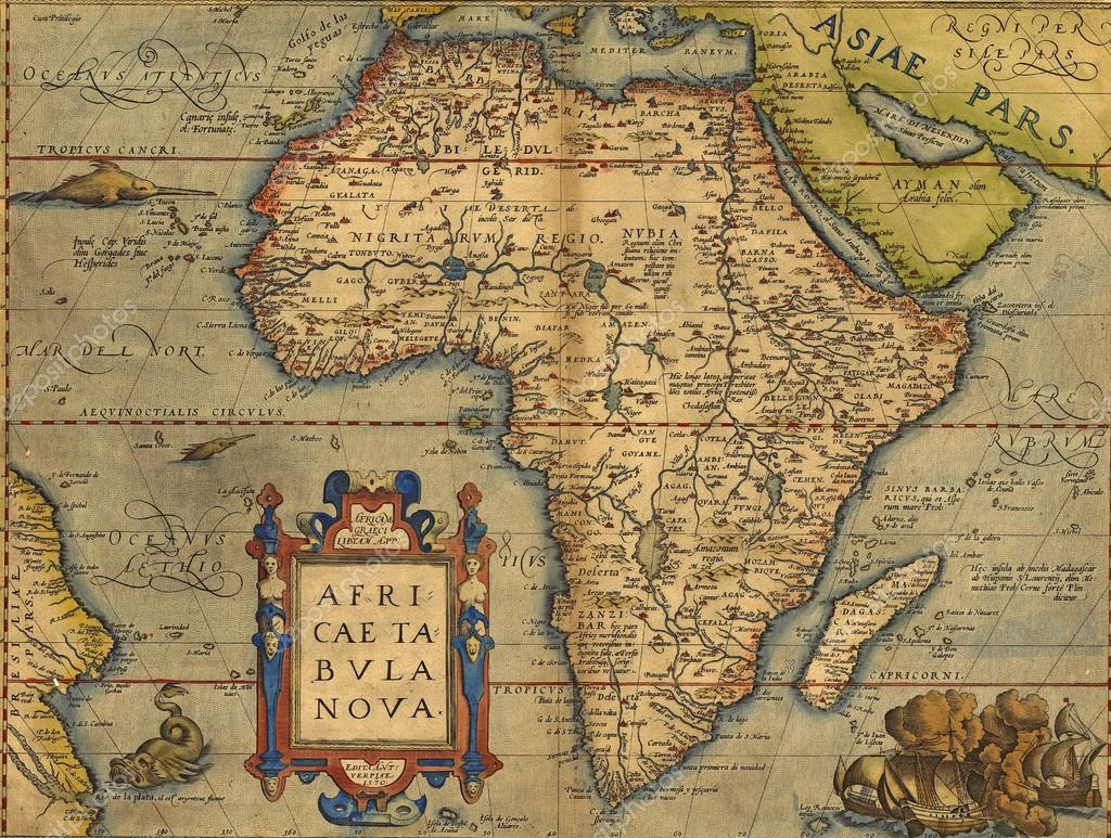 Antique map chart: - Carte Detailee ... de L Afrique et ...