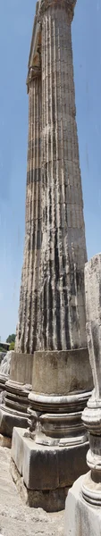 Massive stone columns of the Apollo temple