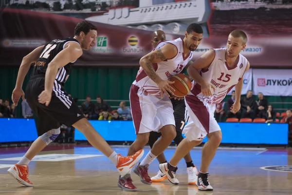 Samara Russia November Chester Simmons Krasnye Krylia Ball Attack Donetsk — Stockfoto