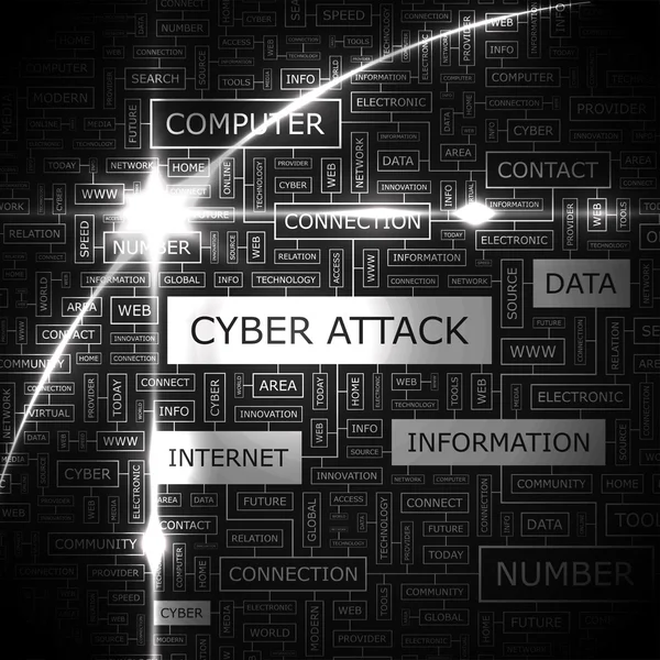 Cyber Ataque. —  Vetores de Stock