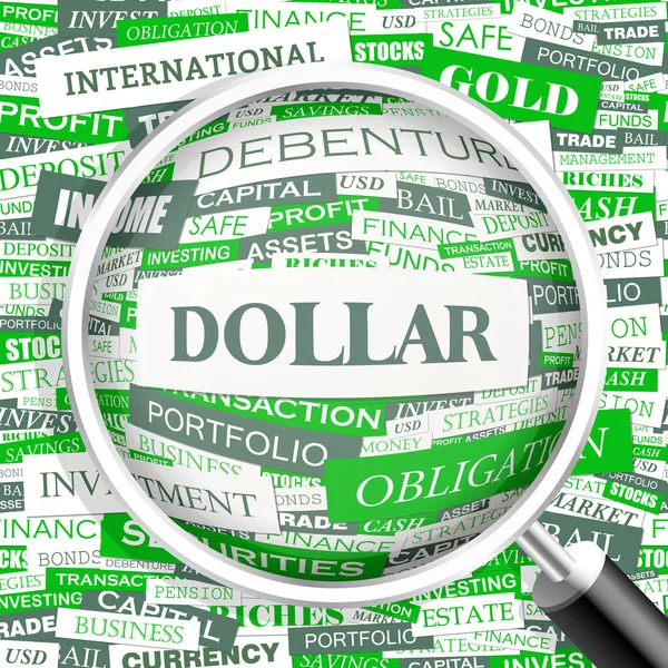 Dollar américain . — Image vectorielle