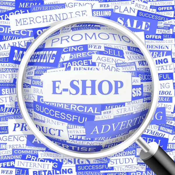 E-shop. — Stockový vektor