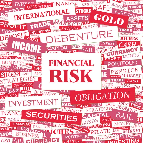 FINANCIAL RISK. — Stock Vector