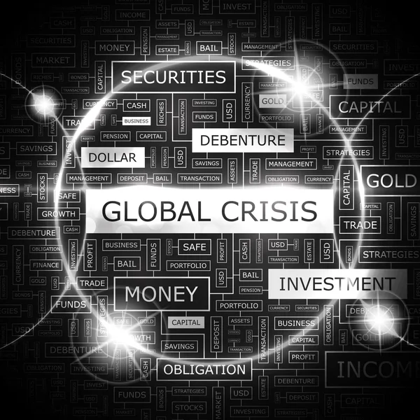 Crise global . — Vetor de Stock