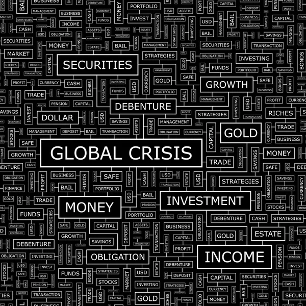 Crisi globale . — Vettoriale Stock