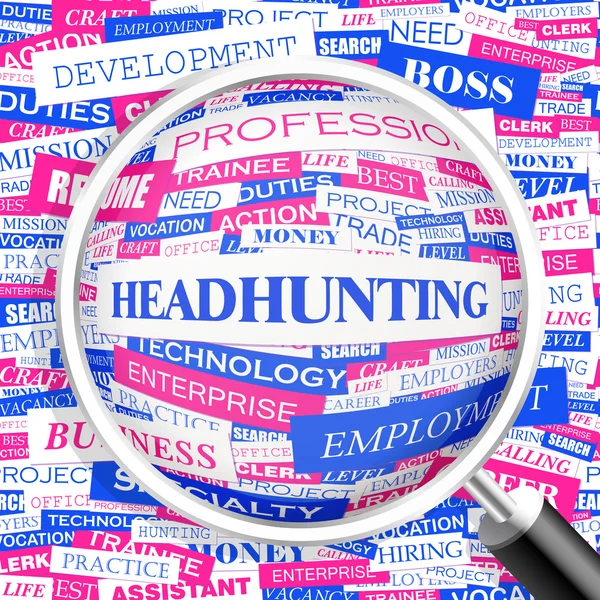 HEADHUNTING. — Stock Vector