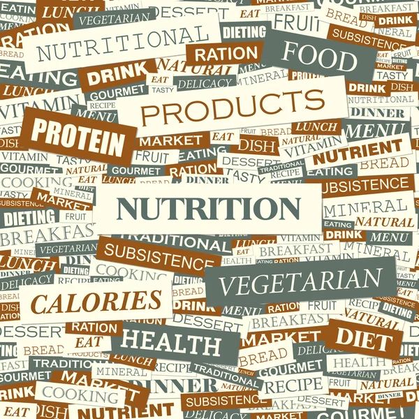 Nutrición. — Vector de stock