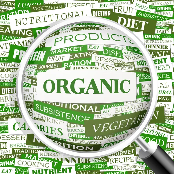 Organické. — Stockový vektor