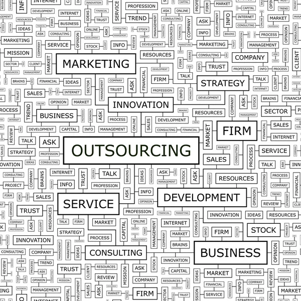 OUTSOURCING. — Stock Vector