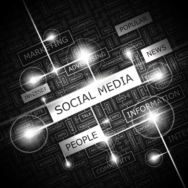 Sociale media. — Stockvector