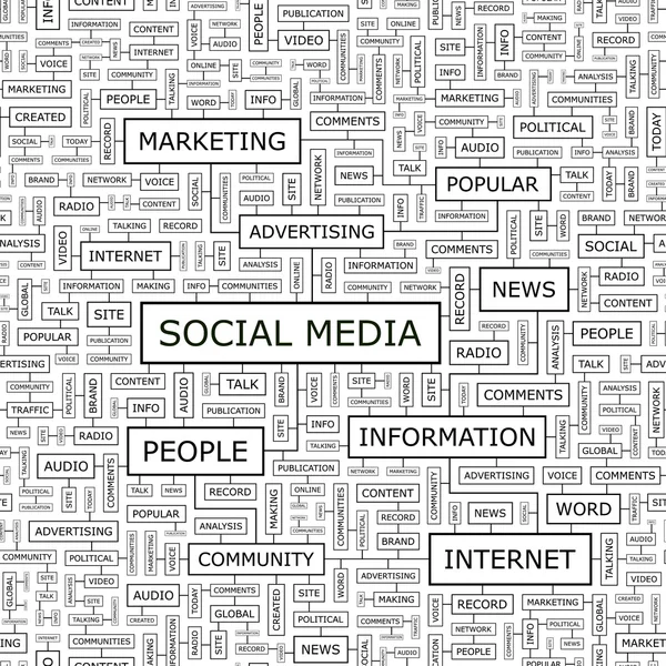 Sociální média. — Stockový vektor
