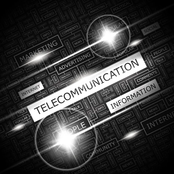 Telecomunicazione. — Vettoriale Stock