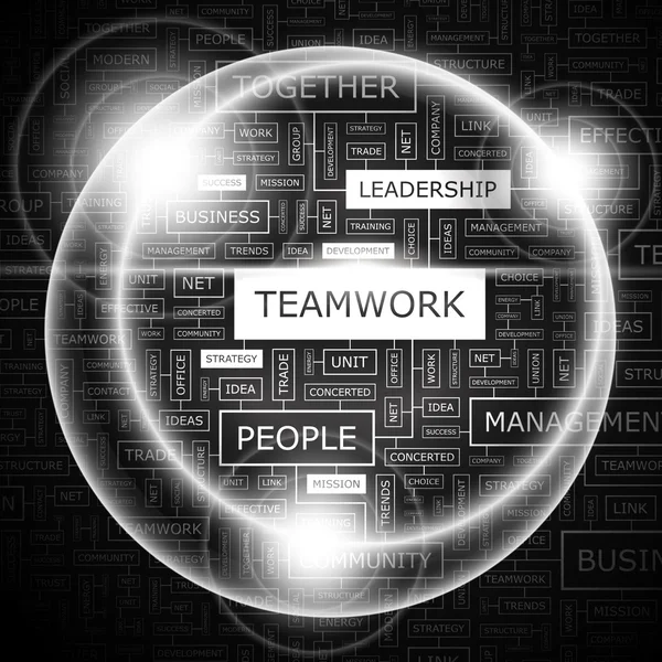 Le travail d'équipe. — Image vectorielle