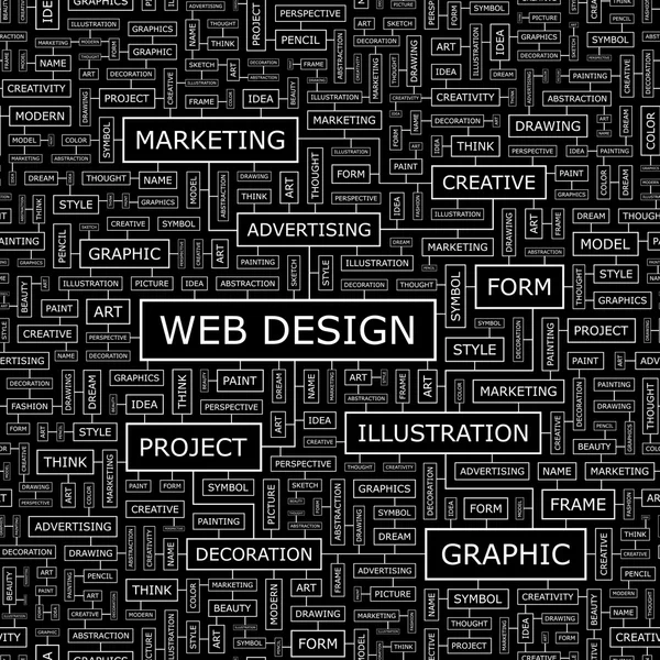 Web tasarımı. — Stok Vektör