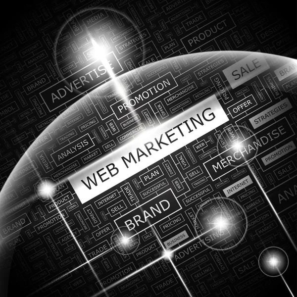 Marketing Web. — Vector de stock