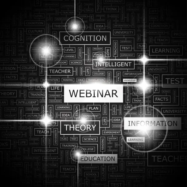 Webinar. — Vetor de Stock