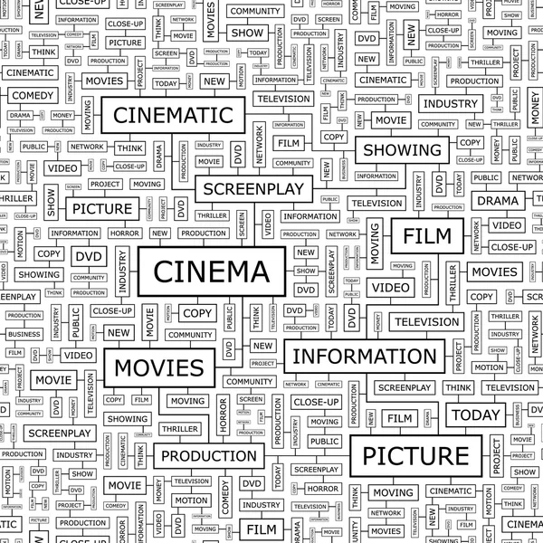 Cinema. . — Vettoriale Stock