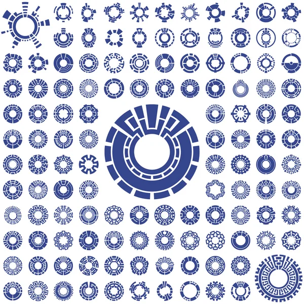 Farklı grafik öğeleri koleksiyonu — Stok Vektör