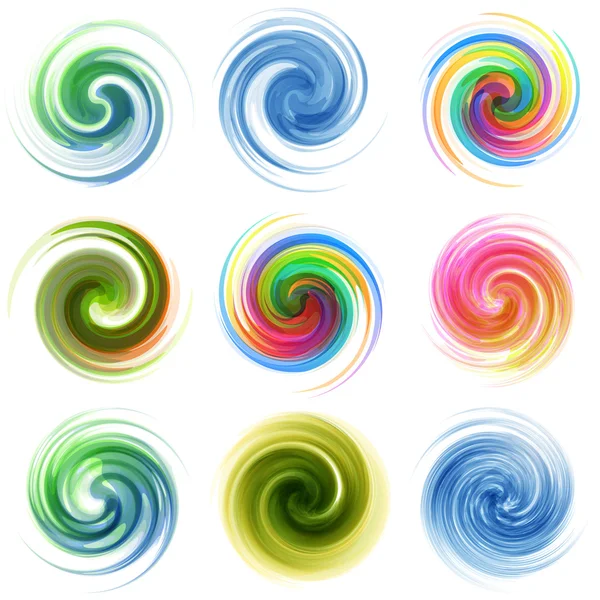 Colorful abstract icon set. — Stock Vector