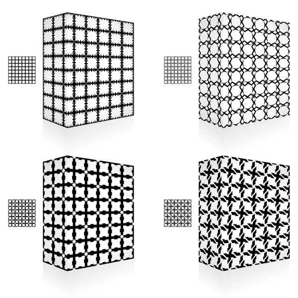 Emballering box. Seamless mönster. — Stock vektor