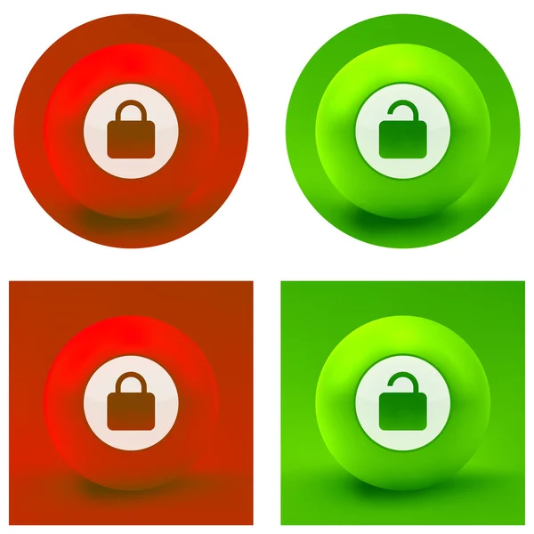 Padlock icon. — Stock Vector