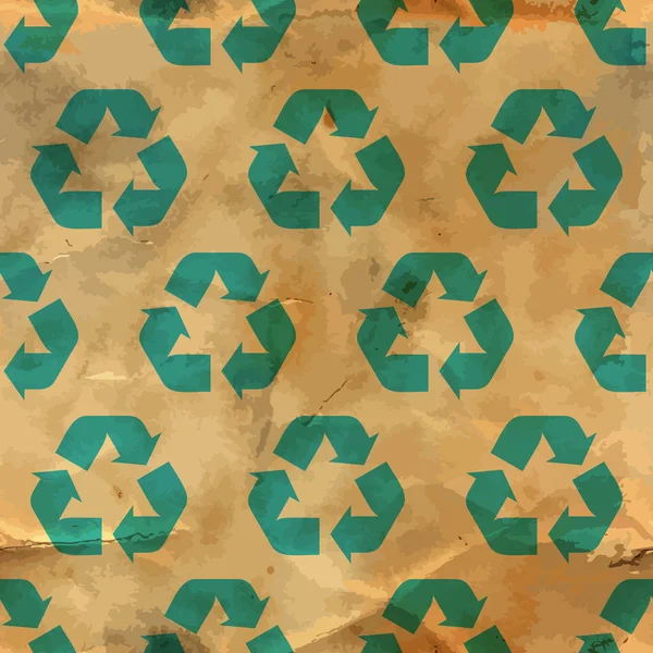 回收。无缝模式. — 图库矢量图片