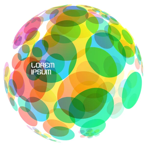 Un globe abstrait. Illustration vectorielle . — Image vectorielle