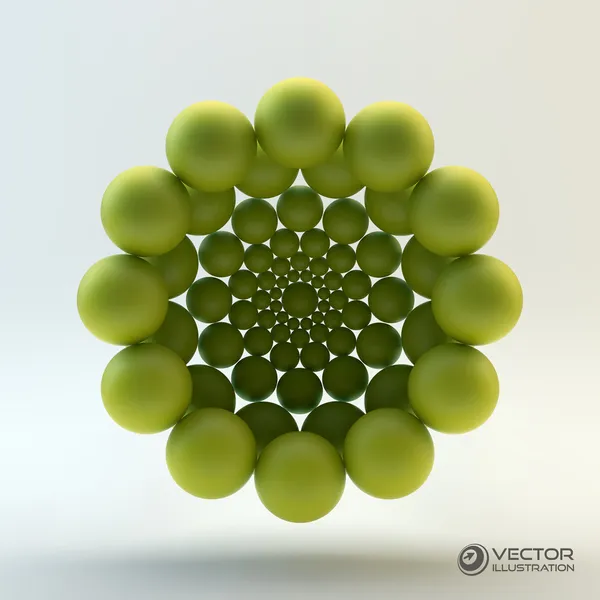 Illustration de concept 3D. Modèle vectoriel . — Image vectorielle