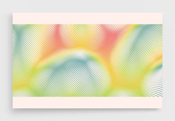 Fond Avec Des Formes Convexes Surface Grille Texture Tendance Vibrante — Image vectorielle