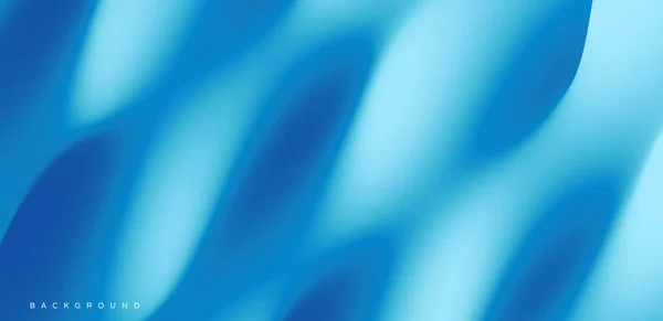 Синій Абстрактний Хвилястий Фон Банера Флаєра Плаката Динамічний Ефект Векторні — стоковий вектор