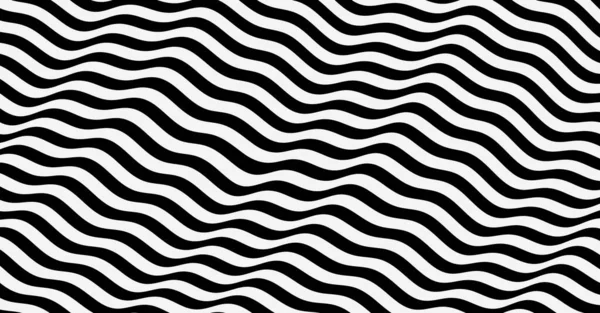 Design Noir Blanc Modèle Avec Illusion Optique Résumé Fond Rayé — Image vectorielle