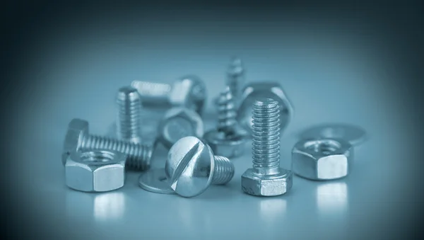 Female-screws and screw-bolts — Stock Photo, Image