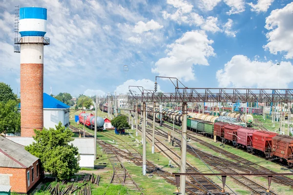 Järnvägsstation — Stockfoto