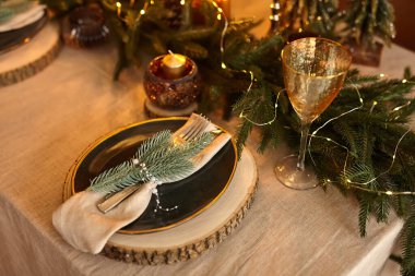 Noel tablo ayarı. tatil dekorasyon. dekor. Yeni yıl kutlaması