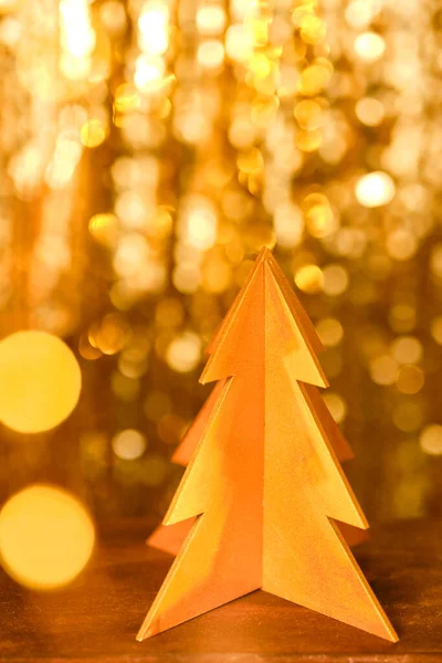 황금색의 색조의 플레어와 가까이 금박판지 크리스마스 — 스톡 사진
