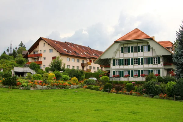 Bern Switzerland August 2012 Perfect Neighbourhood Houses Suburb Summer Bern — Stock Photo, Image