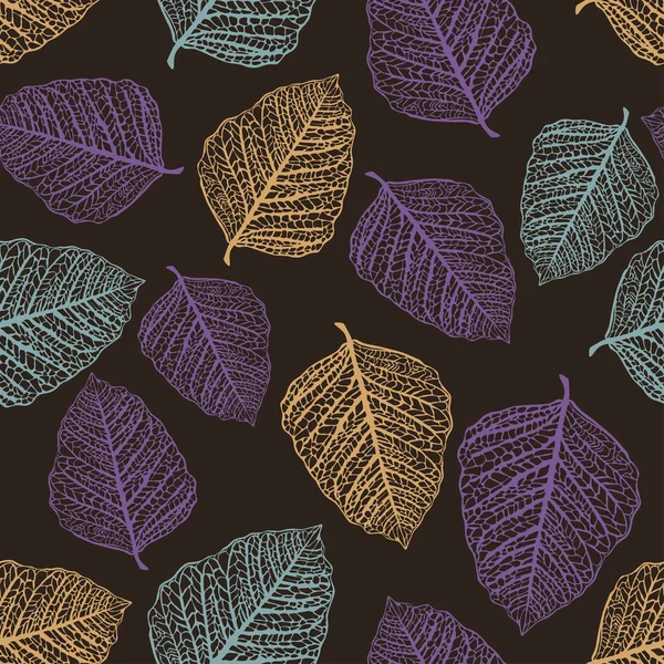 Векторная бесцветная пятнистость цветных листьев — стоковый вектор