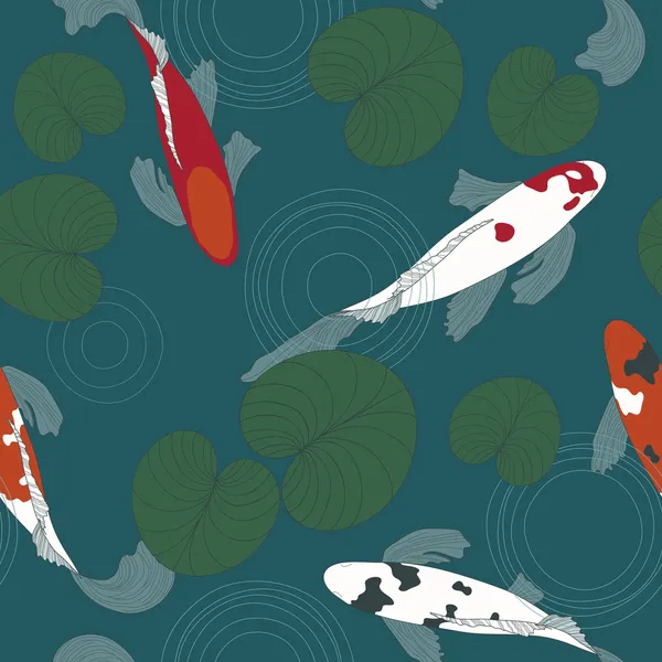 Koi balığı gölde