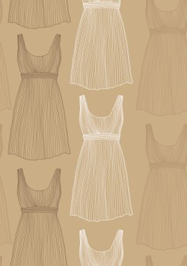 elbiseler ile Seamless Modeli