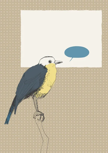 Oiseau parlant — Image vectorielle