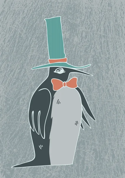 Pingouin grave — Stockvector